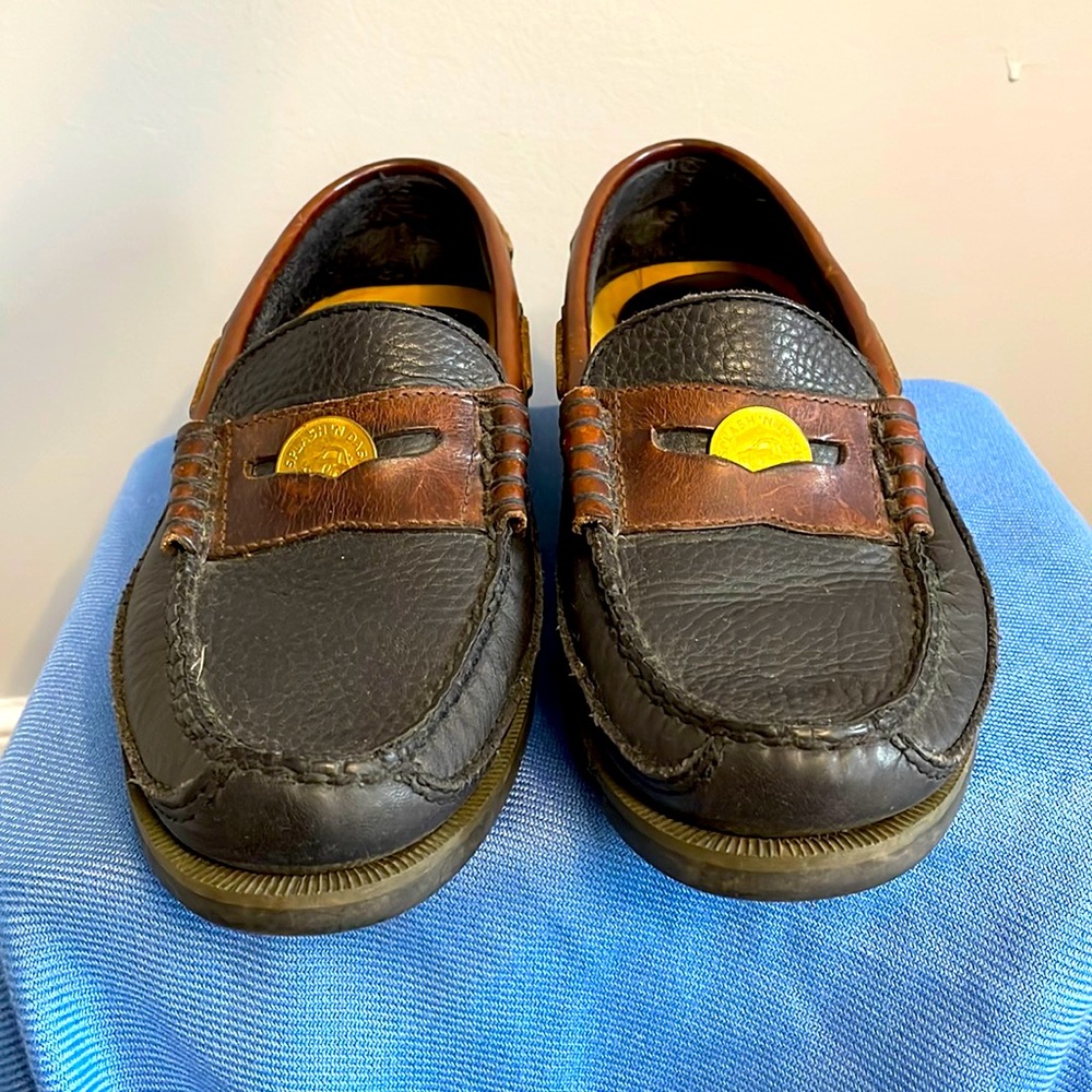 Sperry Top-Sider Wetlands Leather Loafers | Navy & Brown